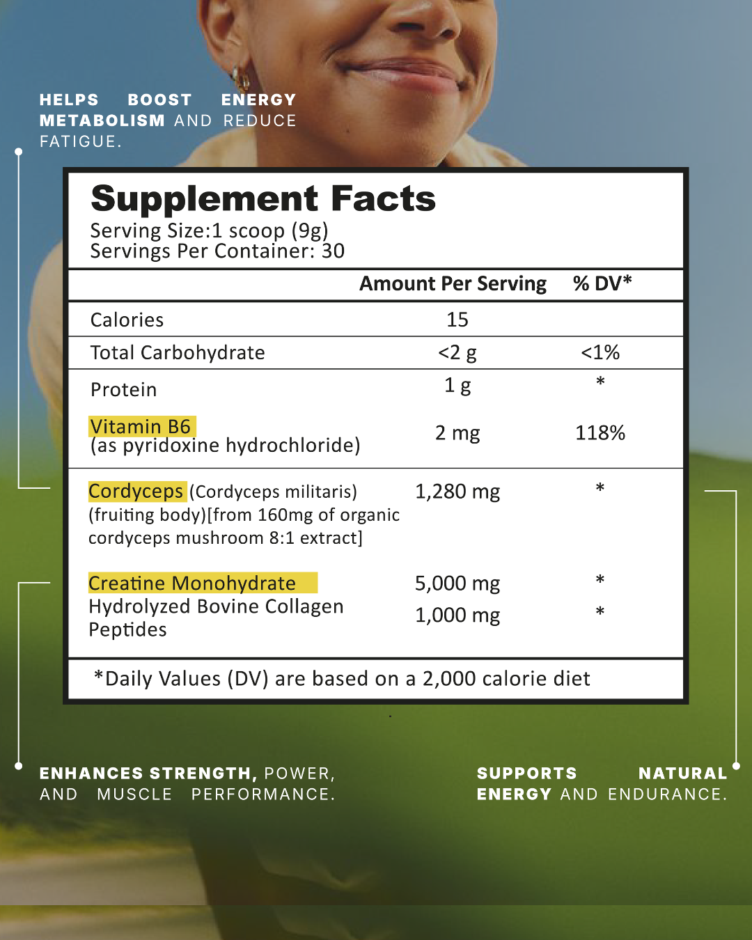 Creatine + Cordyceps | Powder